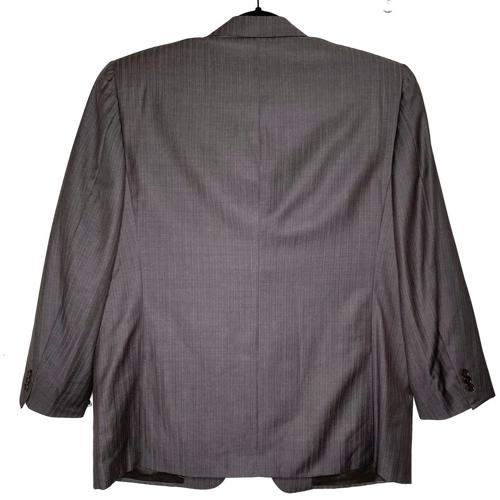 Canali Proposta Men's Pura Lana Woolmark Blazer Italy Wool Sport Coat US 46 Gray